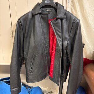 NWOT Large L Brixton Moto Black Leather Jacket